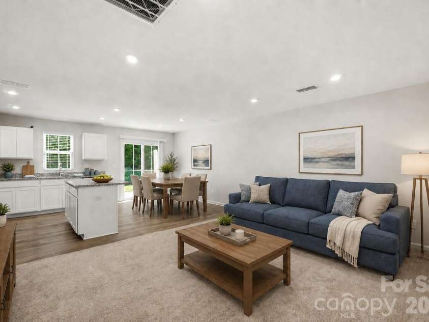2037 Stephens Farm Drive, China Grove, NC 28023.  MLS# CAR4416091, YatesRealty ID 45826. Welcome Home - Virtually staged living room