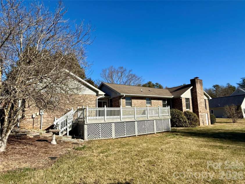 2001 Plum Tree Lane, Hendersonville, NC 28739.  MLS# CAR4333550, YatesRealty ID 4583. Back side of the home