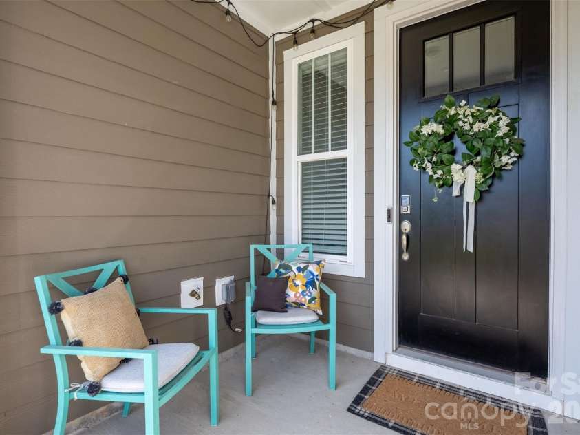 8108 Merryvale Lane, Charlotte, NC 28214.  MLS# CAR4416044, YatesRealty ID 45832. Covered front porch.