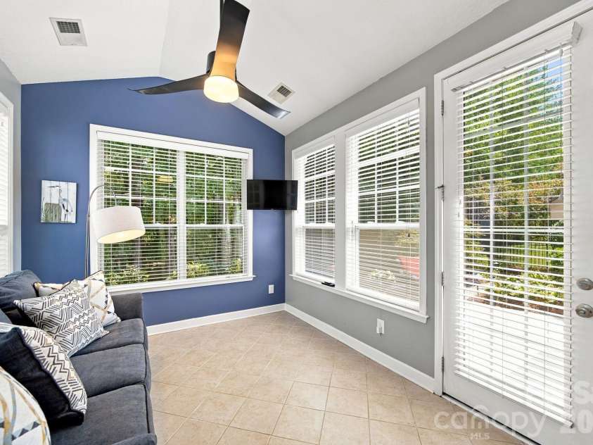 3202 Helmsley Court, Concord, NC 28027.  MLS# CAR4415344, YatesRealty ID 45850. Sunroom