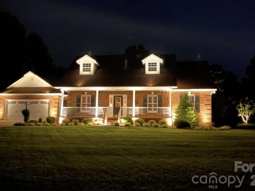 2928 Palmer Drive, Conover, NC 28613.  MLS# CAR4414179, YatesRealty ID 45881. Custom Outdoor Uplighting