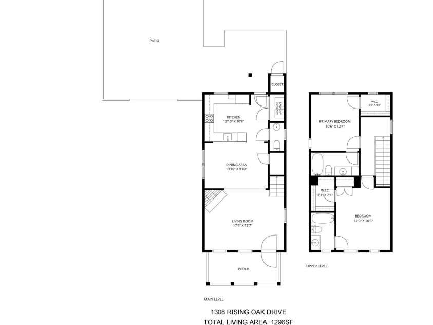 1308 Rising Oak Drive, Charlotte, NC 28206.  MLS# CAR4413620, YatesRealty ID 45886. 