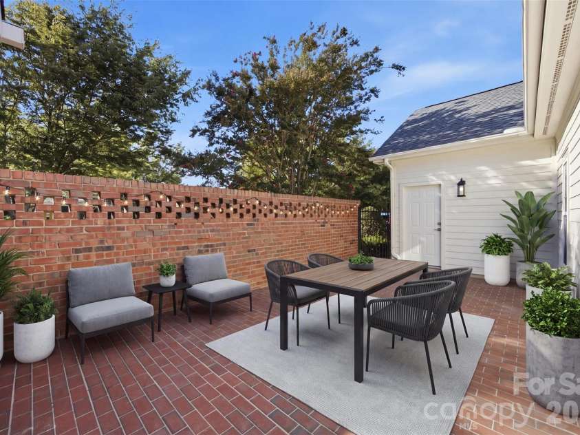133 Harper Lee Street, Davidson, NC 28036.  MLS# CAR4412095, YatesRealty ID 45903. Virtually Staged Patio