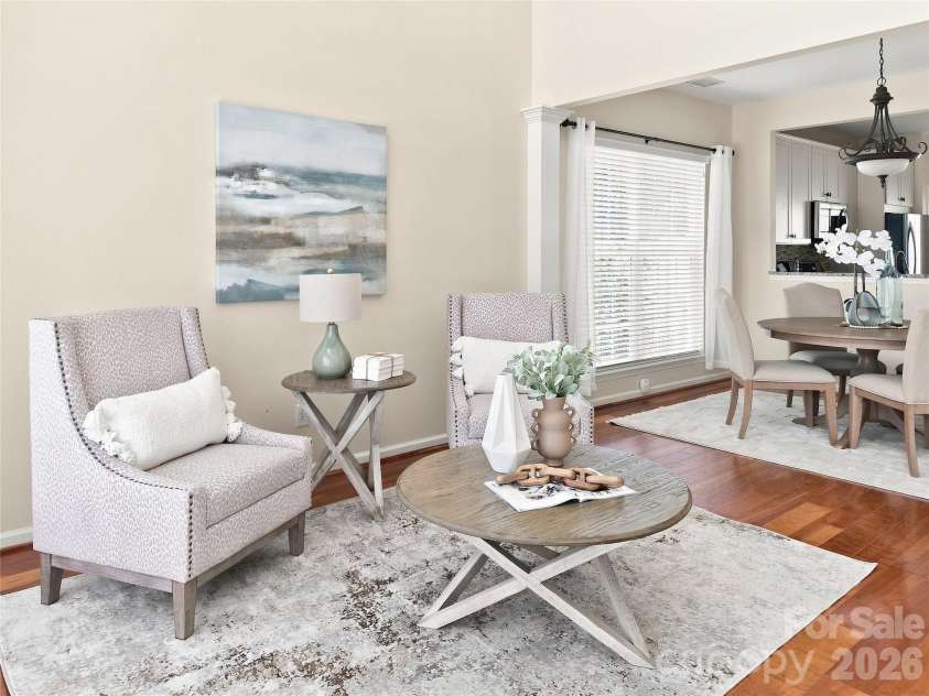 2139 Kaybird Lane, Charlotte, NC 28270.  MLS# CAR4411622, YatesRealty ID 45906. Flows seamlessly into the dining area