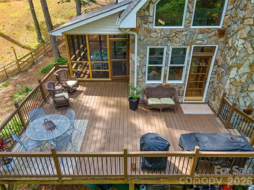 7105 Old Ridge Road, Waxhaw, NC 28173.  MLS# CAR4413323, YatesRealty ID 45938. Full wrap around deck