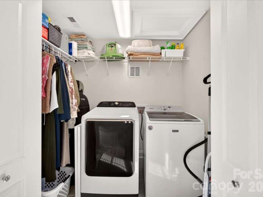 1717 Nassau Boulevard, Charlotte, NC 28205.  MLS# CAR4415580, YatesRealty ID 45940. Laundry Closet