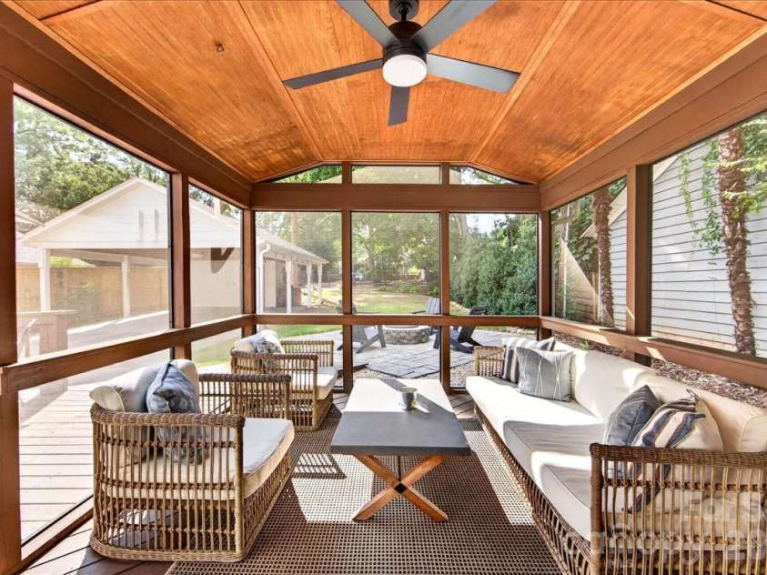 1717 Nassau Boulevard, Charlotte, NC 28205.  MLS# CAR4415580, YatesRealty ID 45940. Screen Porch