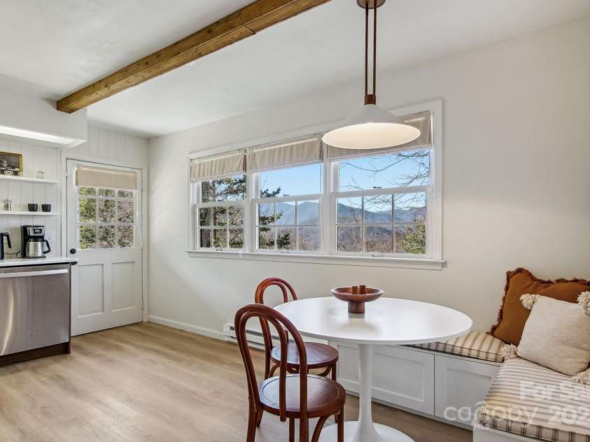 821 Summit Drive, Maggie Valley, NC 28751.  MLS# CAR4225220, YatesRealty ID 4600. Mountain view from kitchen