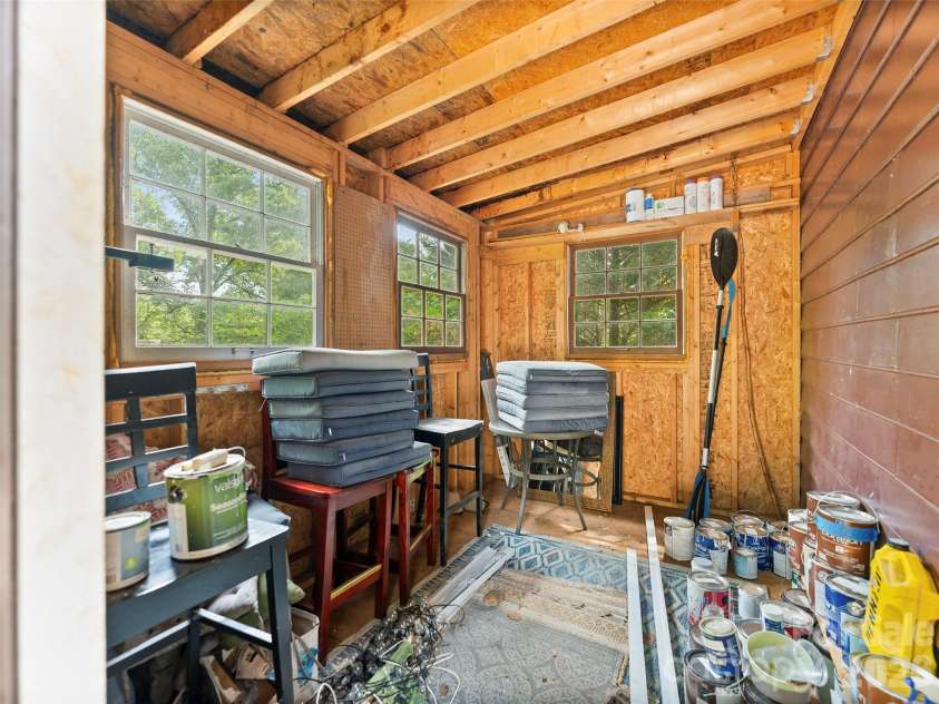 28 Marne Road, Asheville, NC 28803.  MLS# CAR4417018, YatesRealty ID 46009. Attached storage shed