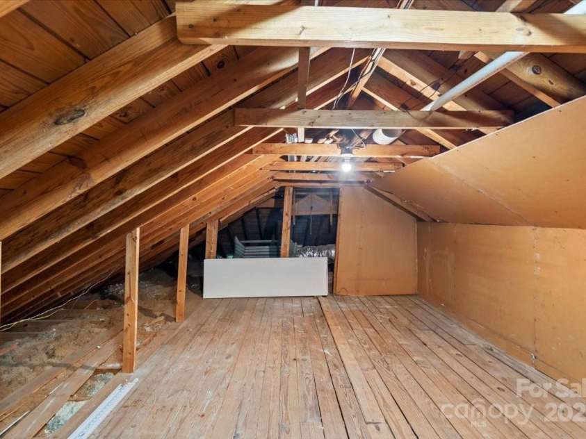 1626 Wendover Road, Charlotte, NC 28211.  MLS# CAR4155569, YatesRealty ID 4601. Huge attic, architectural plans available for expanding a 2nd floor living space.