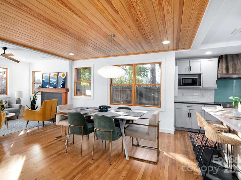 122 and 124 Shelburne Road, Asheville, NC 28806.  MLS# CAR4232938, YatesRealty ID 4604. Dining Area Off of Kitchen