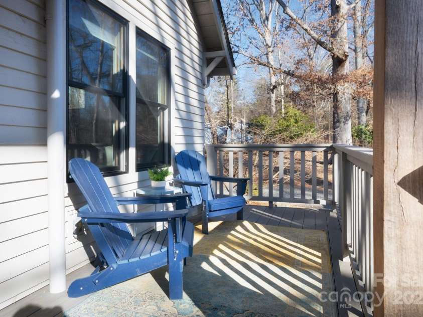 122 and 124 Shelburne Road, Asheville, NC 28806.  MLS# CAR4232938, YatesRealty ID 4604. Front Porch for Relaxing