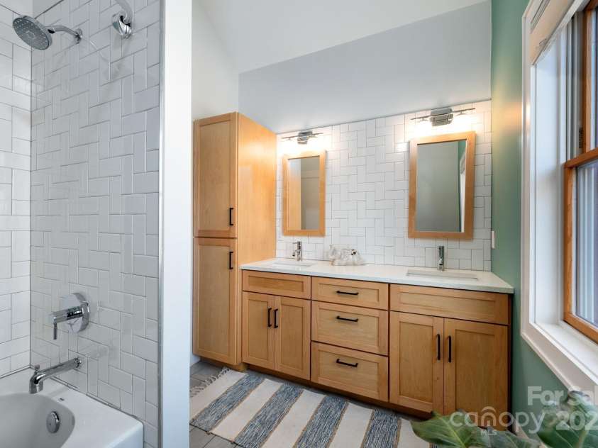 122 and 124 Shelburne Road, Asheville, NC 28806.  MLS# CAR4232938, YatesRealty ID 4604. Renovated Full Bath On Second Level