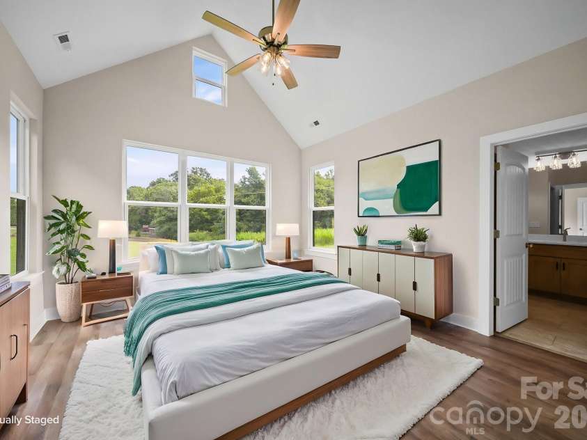 4515 Marvin Simpson Road, Marshville, NC 28103.  MLS# CAR4411738, YatesRealty ID 46083. Virtually Staged Primary bedroom.