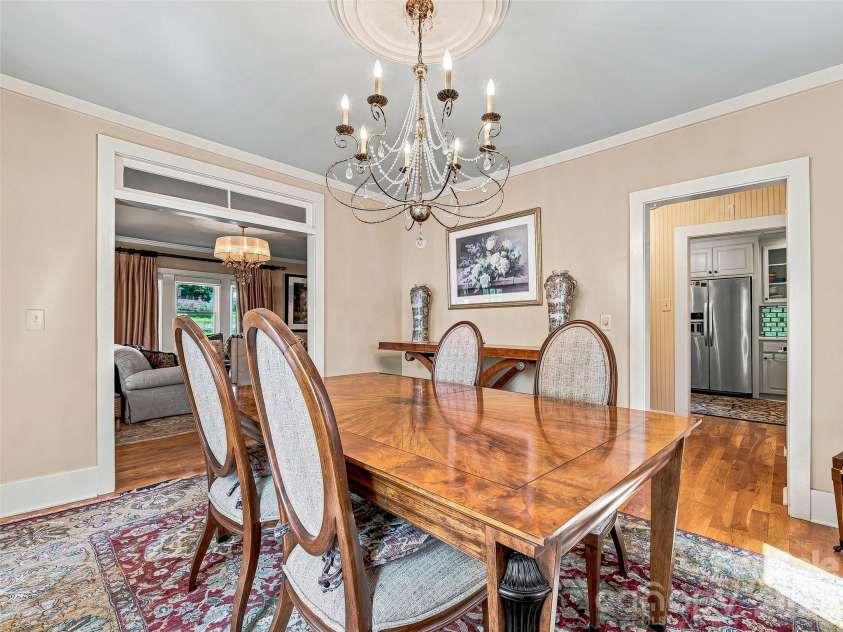 53 Lyncourt Drive, Tryon, NC 28782.  MLS# CAR4417134, YatesRealty ID 46084. Dining Room