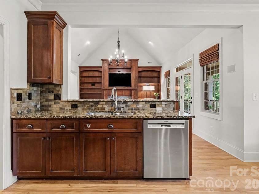 503 Williamsfield Drive, Shelby, NC 28150.  MLS# CAR4413395, YatesRealty ID 46095. View back into the great room