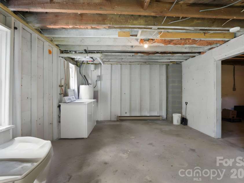 169 and 171 Cragmont Road, Black Mountain, NC 28711.  MLS# CAR4416488, YatesRealty ID 46103. Unfinished Basement