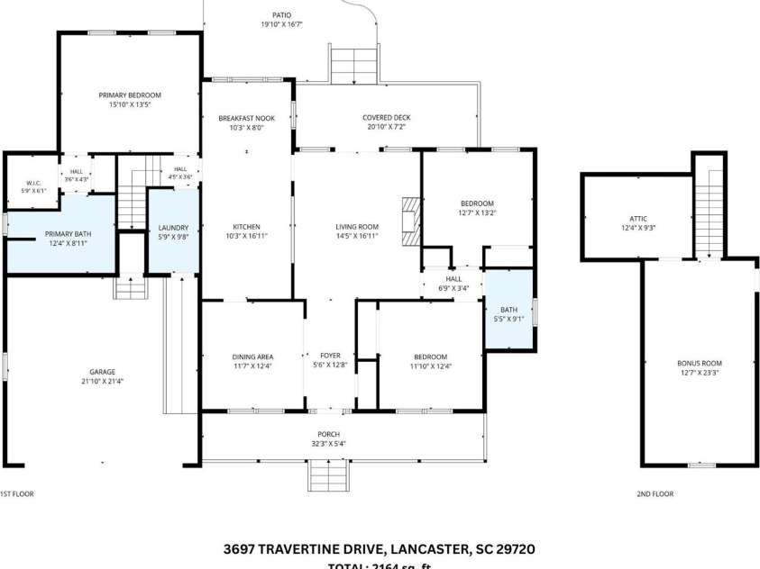 3697 Travertine Drive, Lancaster, SC 29720.  MLS# CAR4416328, YatesRealty ID 46104. 