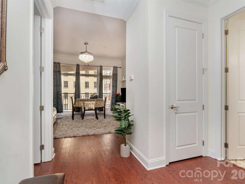 230 Tryon Street, Charlotte, NC 28202.  MLS# CAR4321048, YatesRealty ID 4611. View entering the Condominium