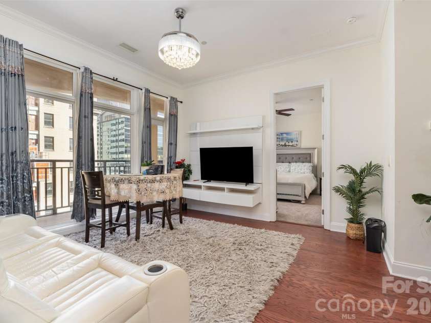 230 Tryon Street, Charlotte, NC 28202.  MLS# CAR4321048, YatesRealty ID 4611. View of Living Room