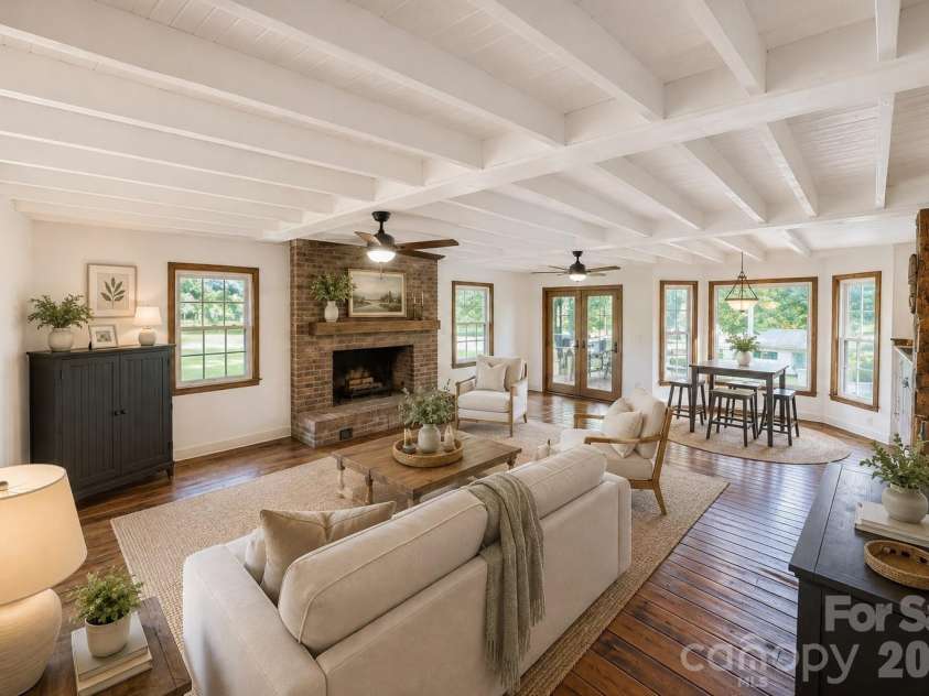 4904 Willow Pond Road, Clover, SC 29710.  MLS# CAR4412083, YatesRealty ID 46114. Virtually staged living room