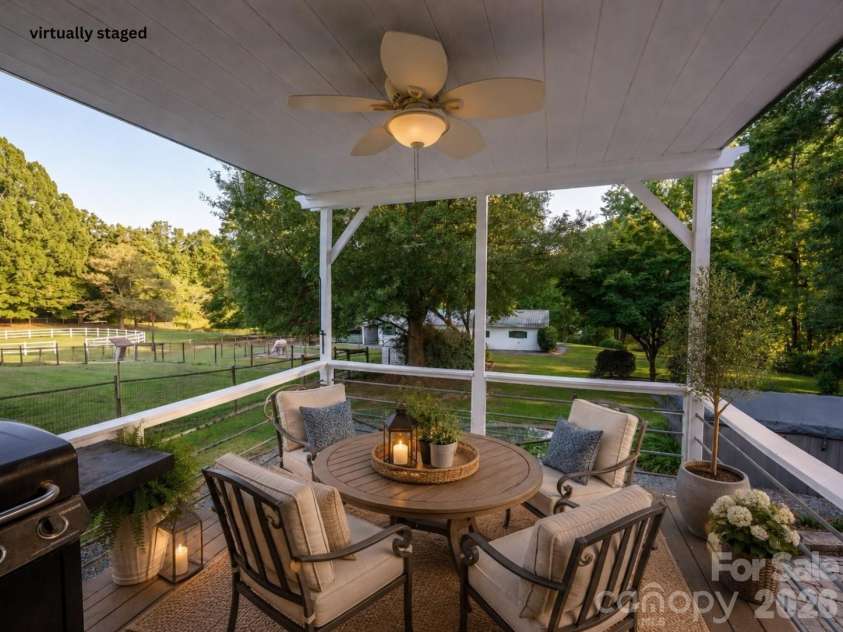 4904 Willow Pond Road, Clover, SC 29710.  MLS# CAR4412083, YatesRealty ID 46114. Virtually staged porch