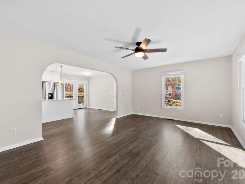 16218 Barbee Road, Stanfield, NC 28163.  MLS# CAR4308788, YatesRealty ID 46116. LIVINGROOM SHOWING KITCHEN