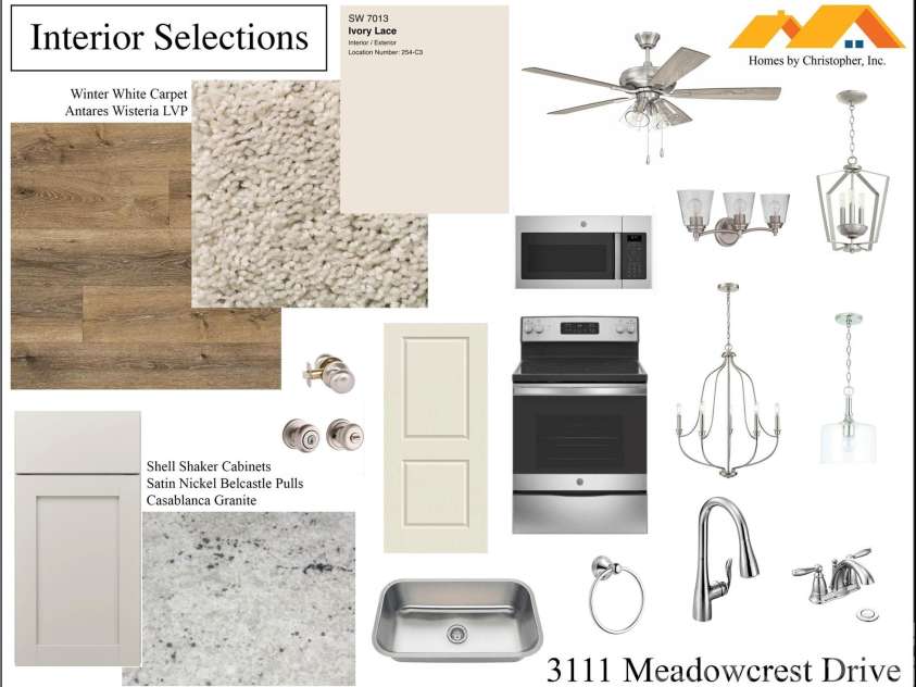 3111 Meadowcrest Drive, Clover, SC 29710.  MLS# CAR4415987, YatesRealty ID 46119. Interior Selections