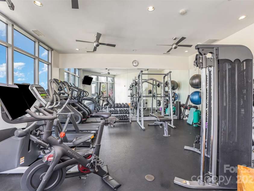 333 Trade Street, Charlotte, NC 28202.  MLS# CAR4259852, YatesRealty ID 4612. Fitness Center