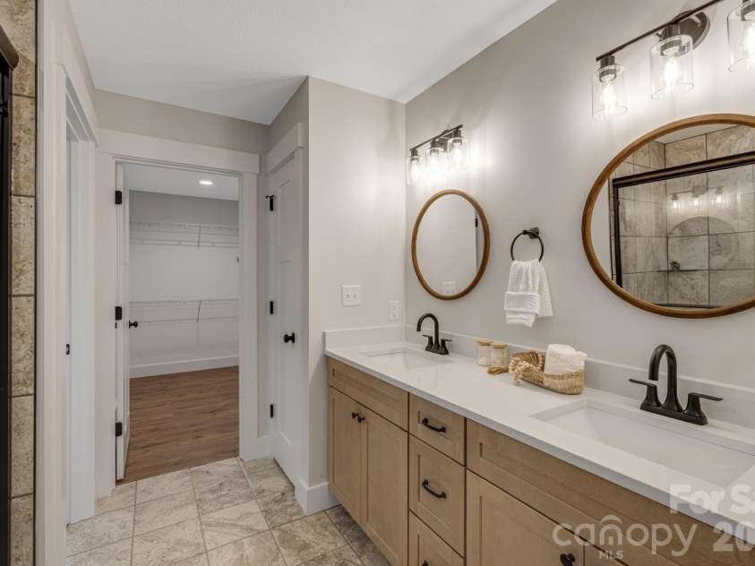 735 Jupiter Road, Weaverville, NC 28787.  MLS# CAR4410914, YatesRealty ID 46131. Primary Bathroom