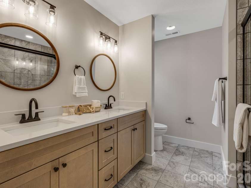 735 Jupiter Road, Weaverville, NC 28787.  MLS# CAR4410914, YatesRealty ID 46131. Primary Bathroom