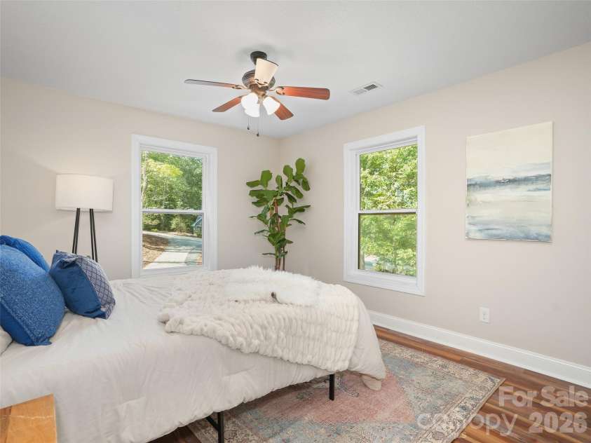 11 Tahchee Trail, Fletcher, NC 28732.  MLS# CAR4415640, YatesRealty ID 46135. Staged Bedroom #2 Main Floor