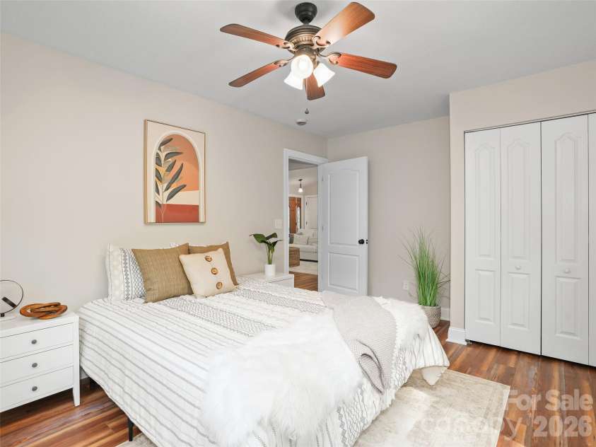 11 Tahchee Trail, Fletcher, NC 28732.  MLS# CAR4415640, YatesRealty ID 46135. Staged Bedroom #3 Main Floor