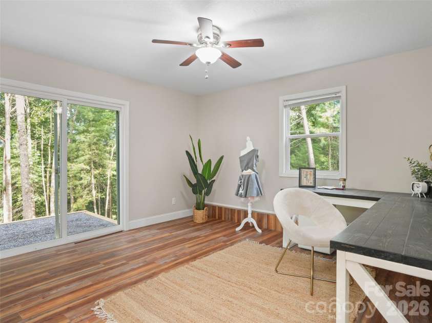 11 Tahchee Trail, Fletcher, NC 28732.  MLS# CAR4415640, YatesRealty ID 46135. Staged Flex Room #1 downstairs