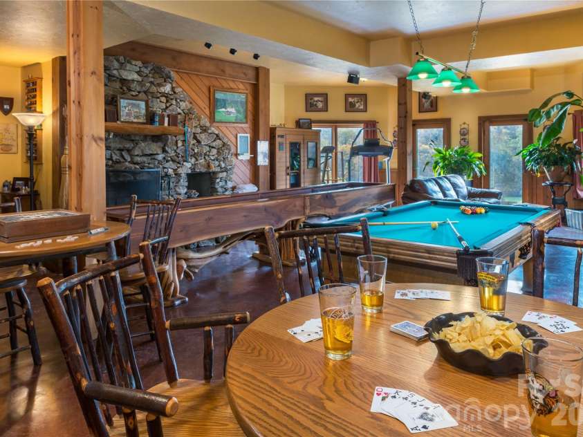 135 Potato Branch Road, Leicester, NC 28748.  MLS# CAR4415427, YatesRealty ID 46150. Game Room