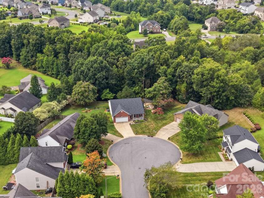 282 Kendra Drive, Concord, NC 28025.  MLS# CAR4414096, YatesRealty ID 46159. Large culdesac lot!