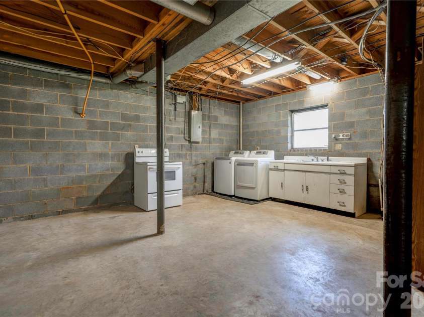 1803 David Drive, Shelby, NC 28150.  MLS# CAR4356185, YatesRealty ID 4616. Basement