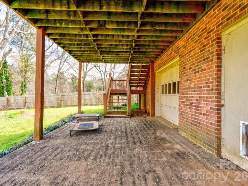1803 David Drive, Shelby, NC 28150.  MLS# CAR4356185, YatesRealty ID 4616. Rear Covered Patio