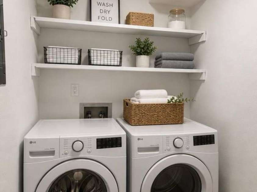 7107 Stonington Lane, Charlotte, NC 28227.  MLS# CAR4416930, YatesRealty ID 46171. AI staged laundry
