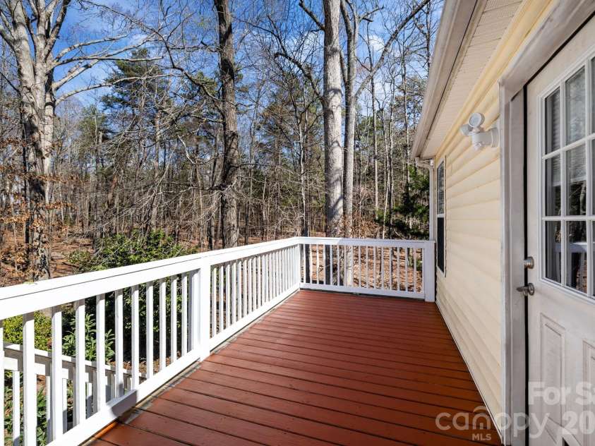 13702 Chambray Lane, Charlotte, NC 28278.  MLS# CAR4356054, YatesRealty ID 46177. Upper level deck with access to 4th bedroom