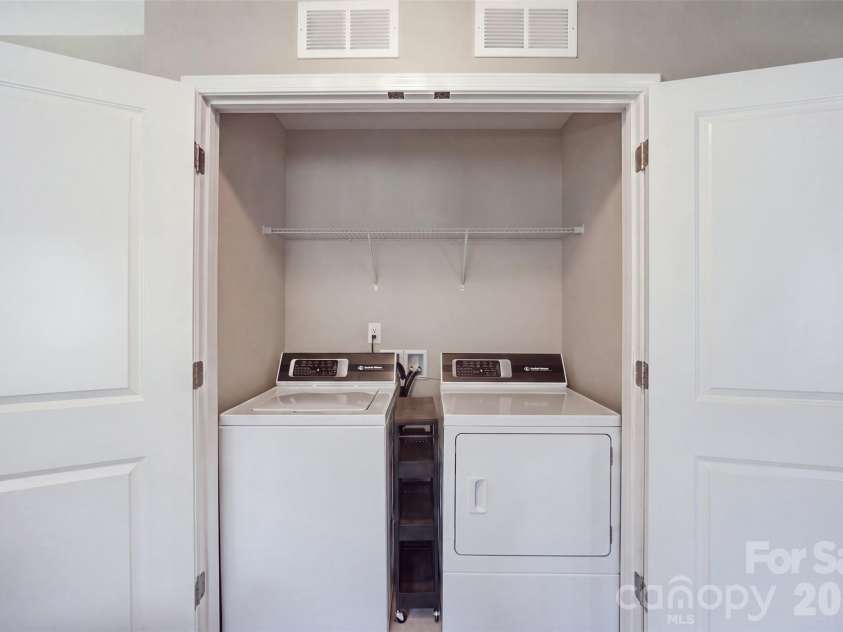 1335 Soothing Court, Concord, NC 28027.  MLS# CAR4414571, YatesRealty ID 46205. 2nd floor laundry