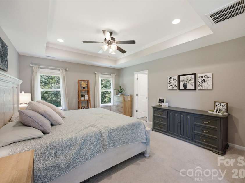 1335 Soothing Court, Concord, NC 28027.  MLS# CAR4414571, YatesRealty ID 46205. Primary bedroom