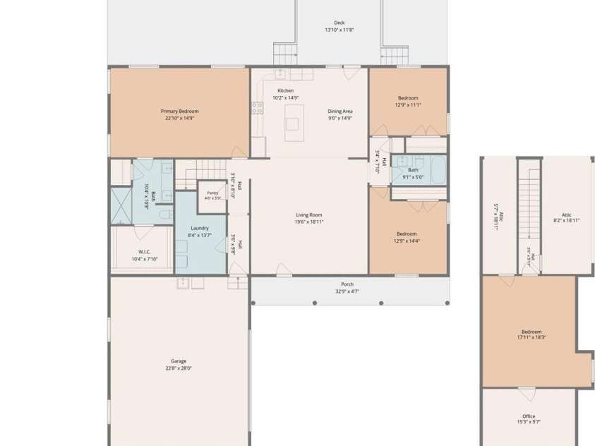 8510 Tirzah Church Road, Waxhaw, NC 28173.  MLS# CAR4415336, YatesRealty ID 46217. Floorplan
