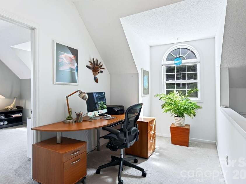 92 Lindon Cove Road, Candler, NC 28715.  MLS# CAR4415627, YatesRealty ID 46224. Office/Second Floor Landing