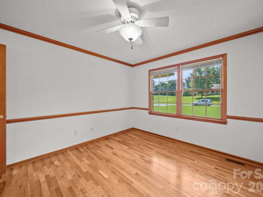 3008 Eaker Drive, Cherryville, NC 28021.  MLS# CAR4410929, YatesRealty ID 46228. Freshly painted bedroom facing the front yard.