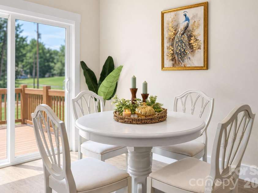 2237 Ashwood Street, Maiden, NC 28650.  MLS# CAR4413155, YatesRealty ID 46233. Open Dining Area with backyard views