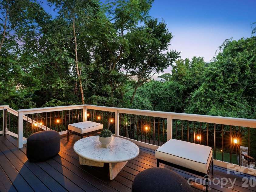 818 Ideal Way, Charlotte, NC 28203.  MLS# CAR4392342, YatesRealty ID 46239. Outdoor deck (main level)
