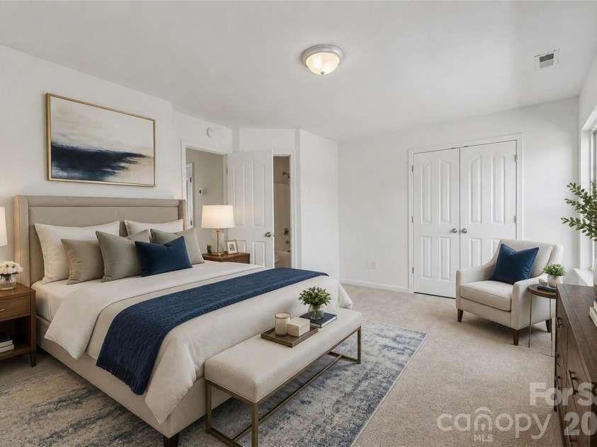 13211 Calloway Glen Drive, Charlotte, NC 28273.  MLS# CAR4415047, YatesRealty ID 46248. Owners Bedroom Virtually Staged