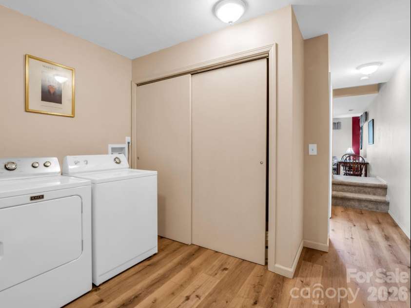 268 Mallard Road, Lake Lure, NC 28746.  MLS# CAR4372270, YatesRealty ID 46317. Basement laundry