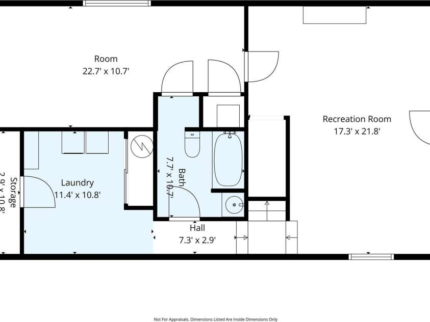 268 Mallard Road, Lake Lure, NC 28746.  MLS# CAR4372270, YatesRealty ID 46317. Basement level
